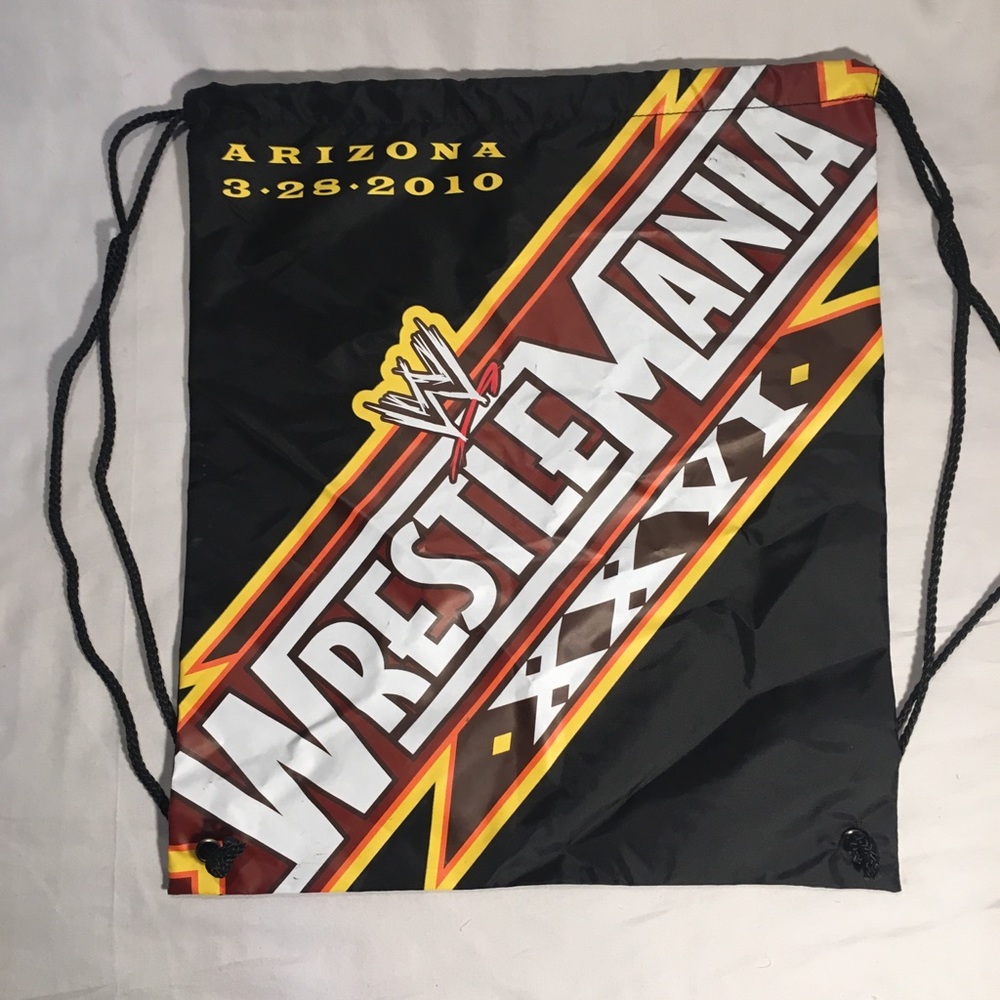 Wrestlemania XXVI 2010 drawstring backpack